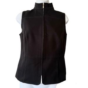Equestrian Soft Shell Black Horseriding Stretch Sleeveless Vest- Size Petite